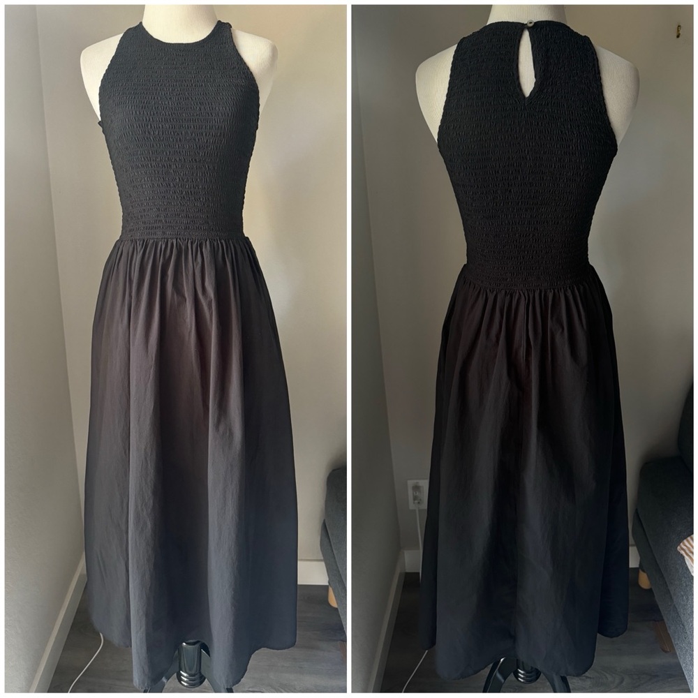 Madewell The Melody Smocked Midi Dress
